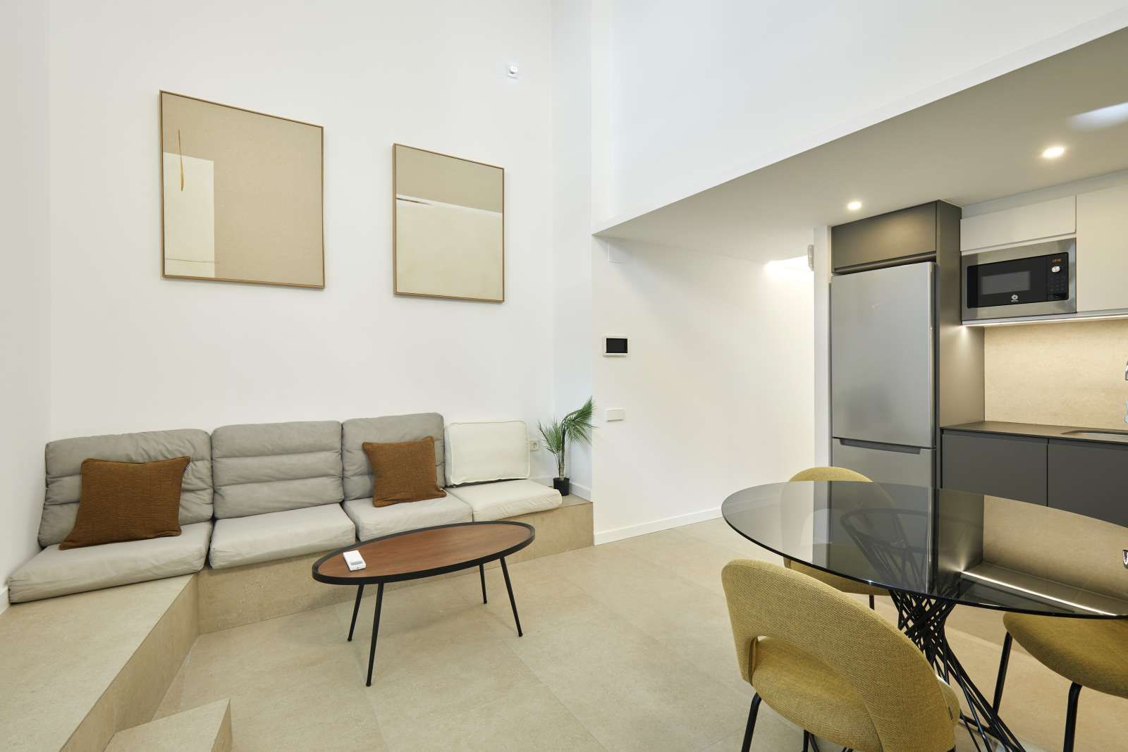 Sala d'estar de Apartament per a compartir en  Barcelona Capital amb Aire condicionat, Calefacció i Terrassa
