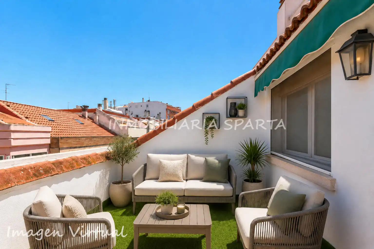Terrace of Duplexes for sale in Ciudad Real  with Air Conditioner, Heating and Parquet flooring