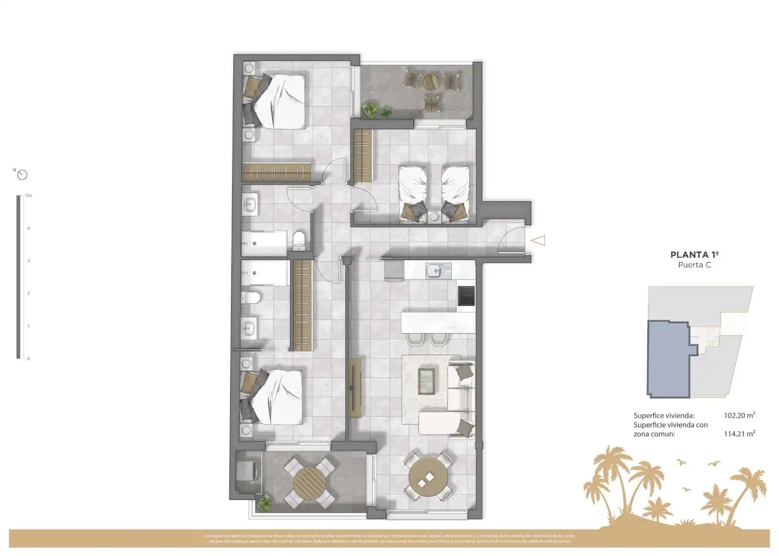 Apartamento en venta en Pueblo, imagen 9
