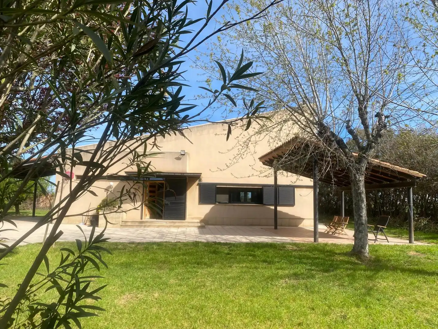 Vista exterior de Casa o chalet en venta en Bell-lloc d'Urgell con Calefacción, Jardín privado y Terraza