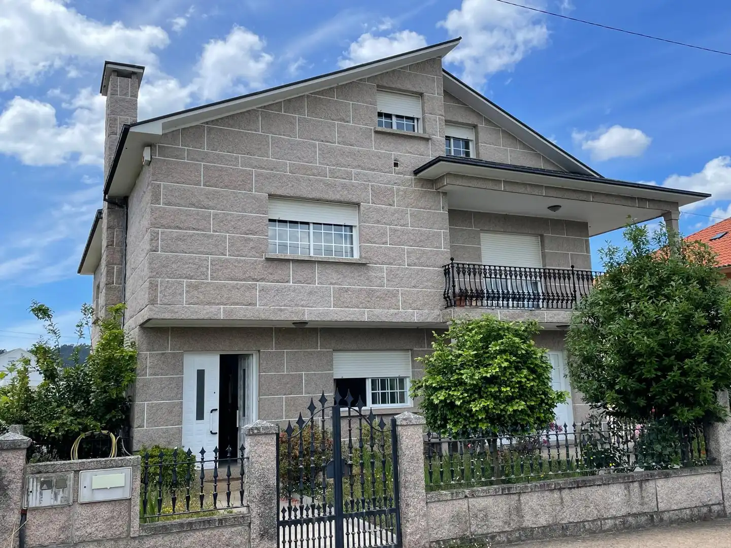 Vista exterior de Casa o chalet en venta en Meis con Calefacción, Parquet y Terraza
