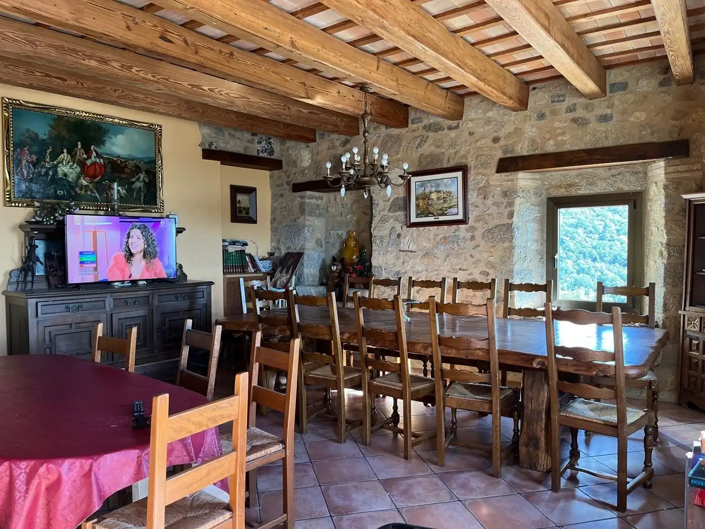 Comedor de Finca rústica en venta en La Vajol con Jardín privado y Terraza