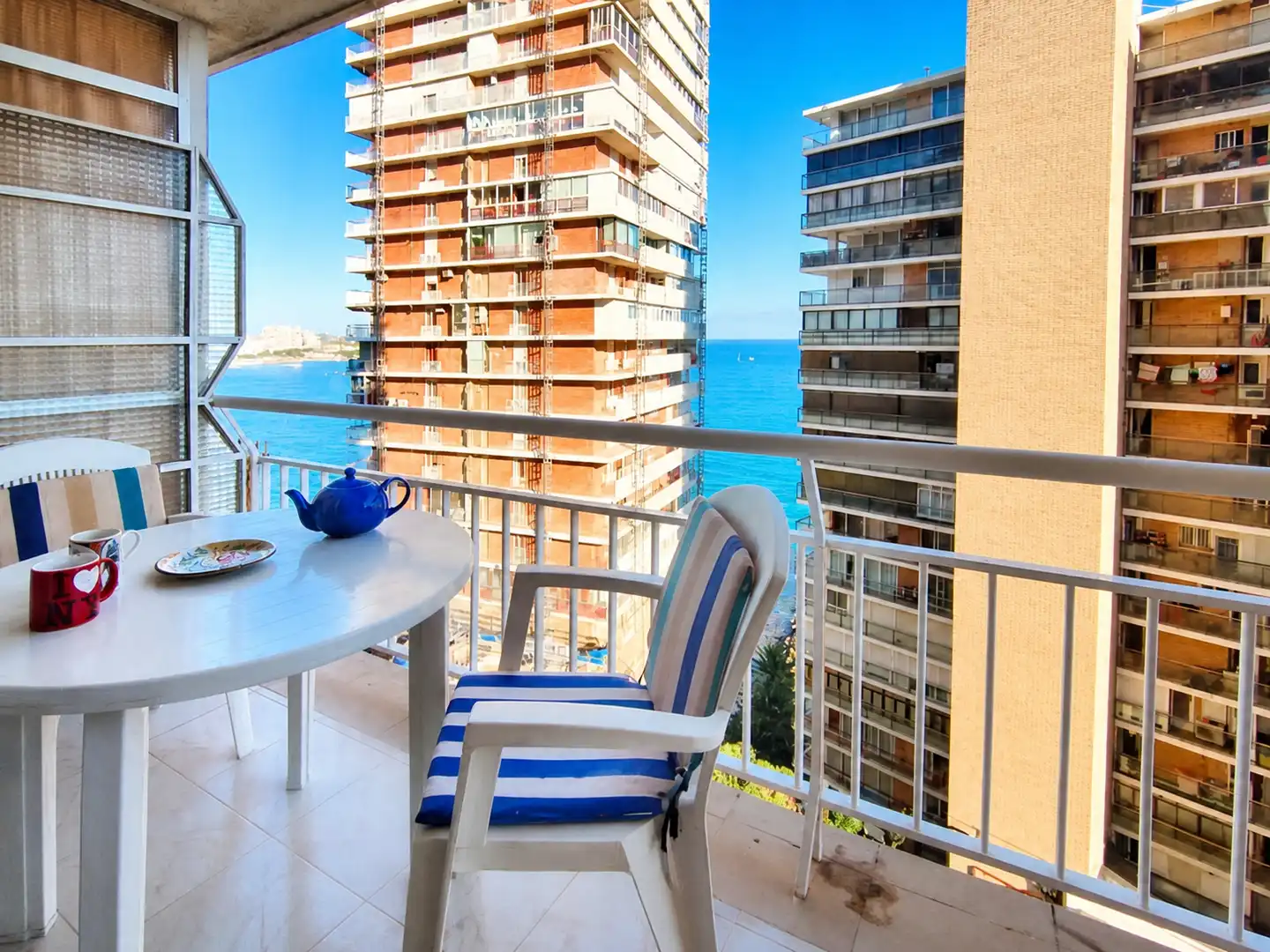 Terrasse von Wohnung zur Miete in Alicante / Alacant mit Möbliert