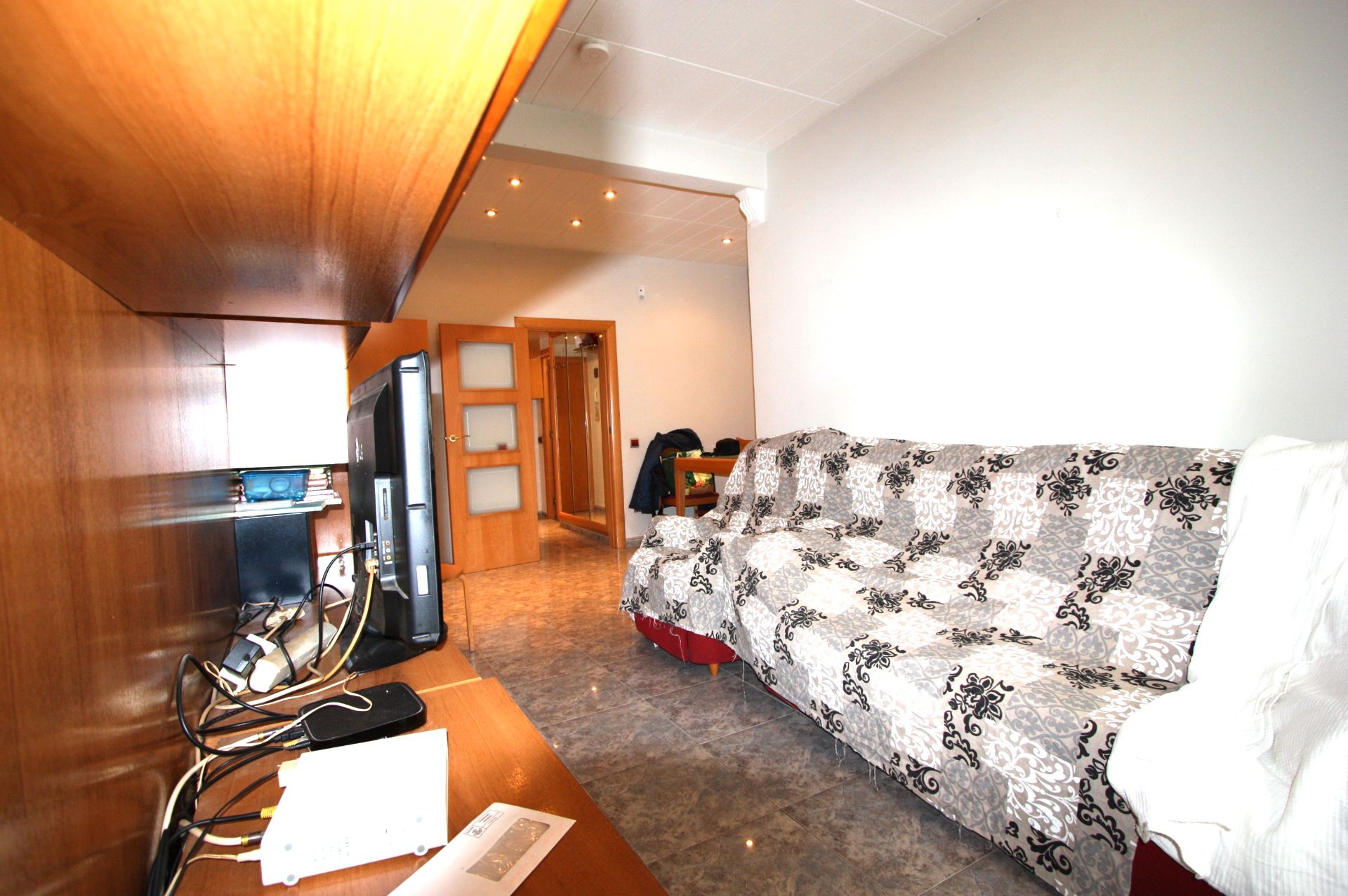 Living room of Flat for sale in Badalona  with Air Conditioner, Heating and Terrace