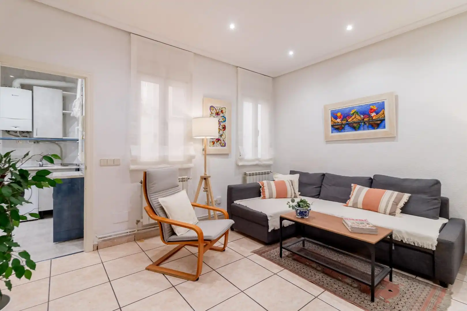 Living room of Flat for sale in Madrid  with Heating and Furnished
