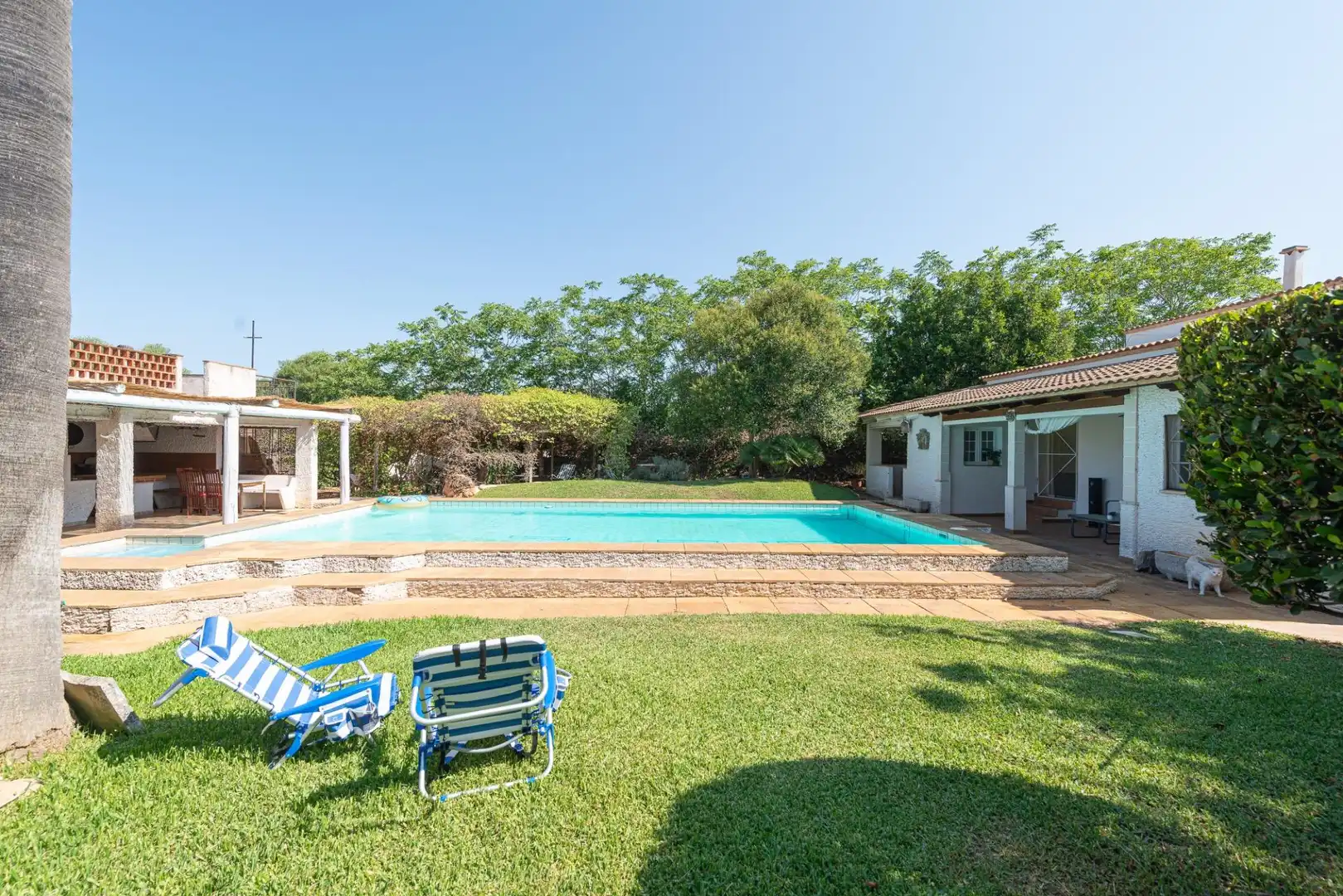 Piscina de Finca rústica en venta en Llucmajor con Aire acondicionado, Calefacción y Jardín privado
