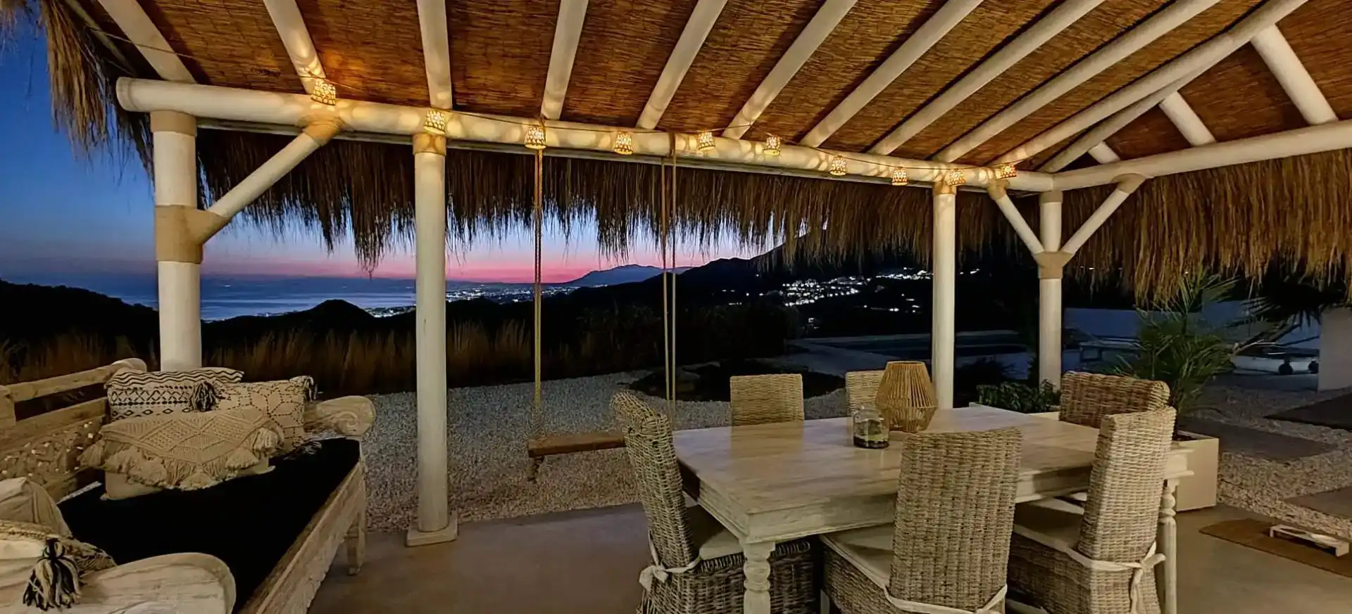 Terrassa de Casa o xalet en venda en Ojén amb Aire condicionat i Piscina