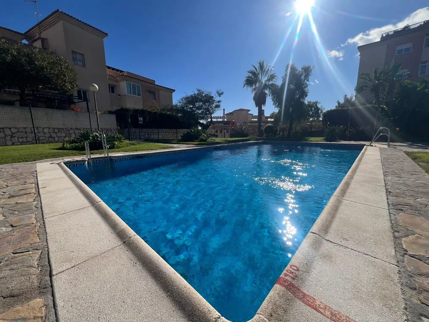 Swimming pool of Flat for sale in Málaga  with Air Conditioner, Heating and Community pool