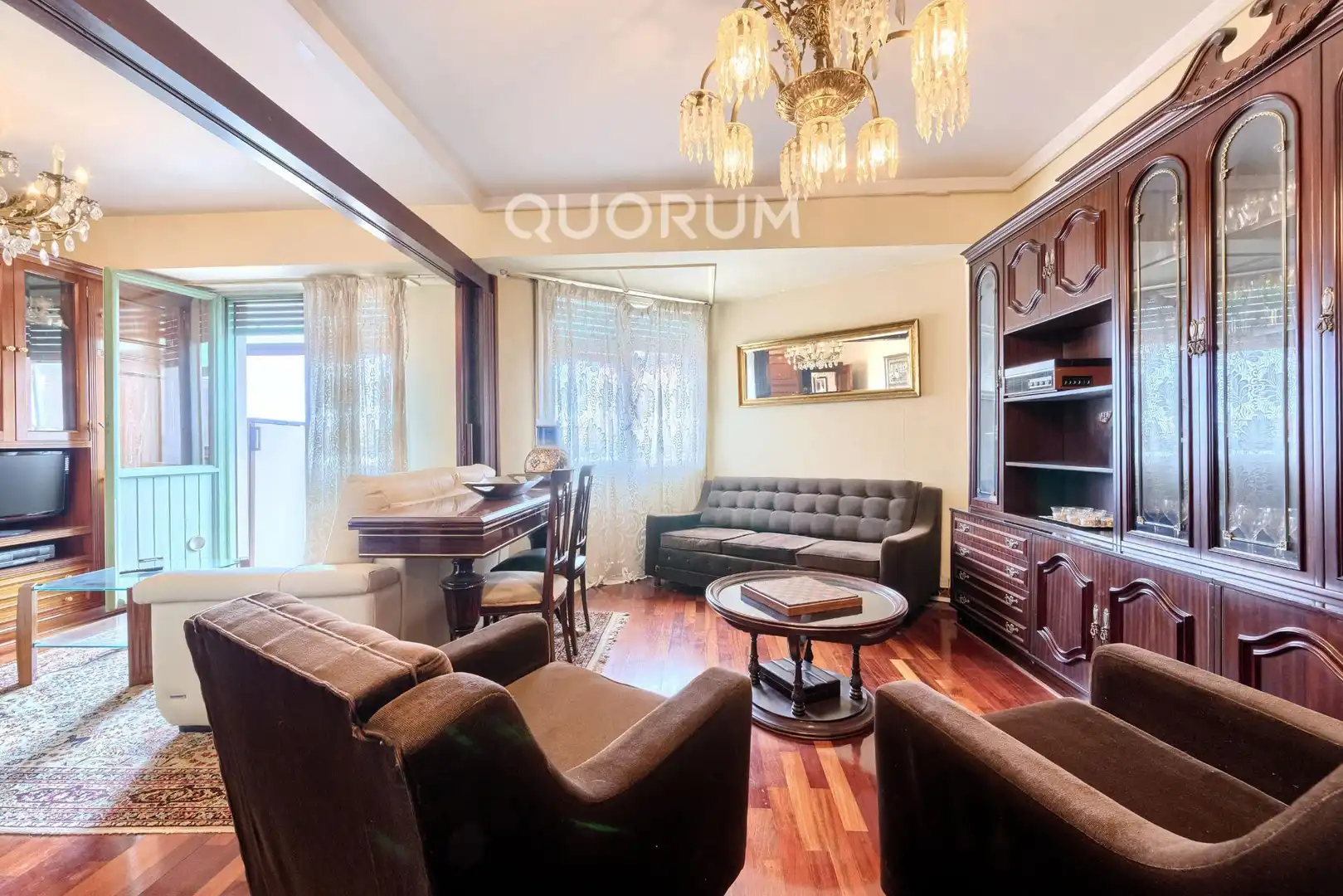 Wohnzimmer von Wohnung zum Verkauf in Basauri  mit Heizung, Möbliert und Balkon