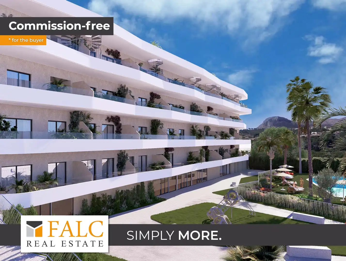Vista exterior de Apartament en venda en La Nucia amb Aire condicionat, Terrassa i Traster