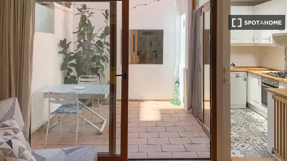 Terrace of Flat for rent in Valencia  with Air Conditioner, Heating and Furnished