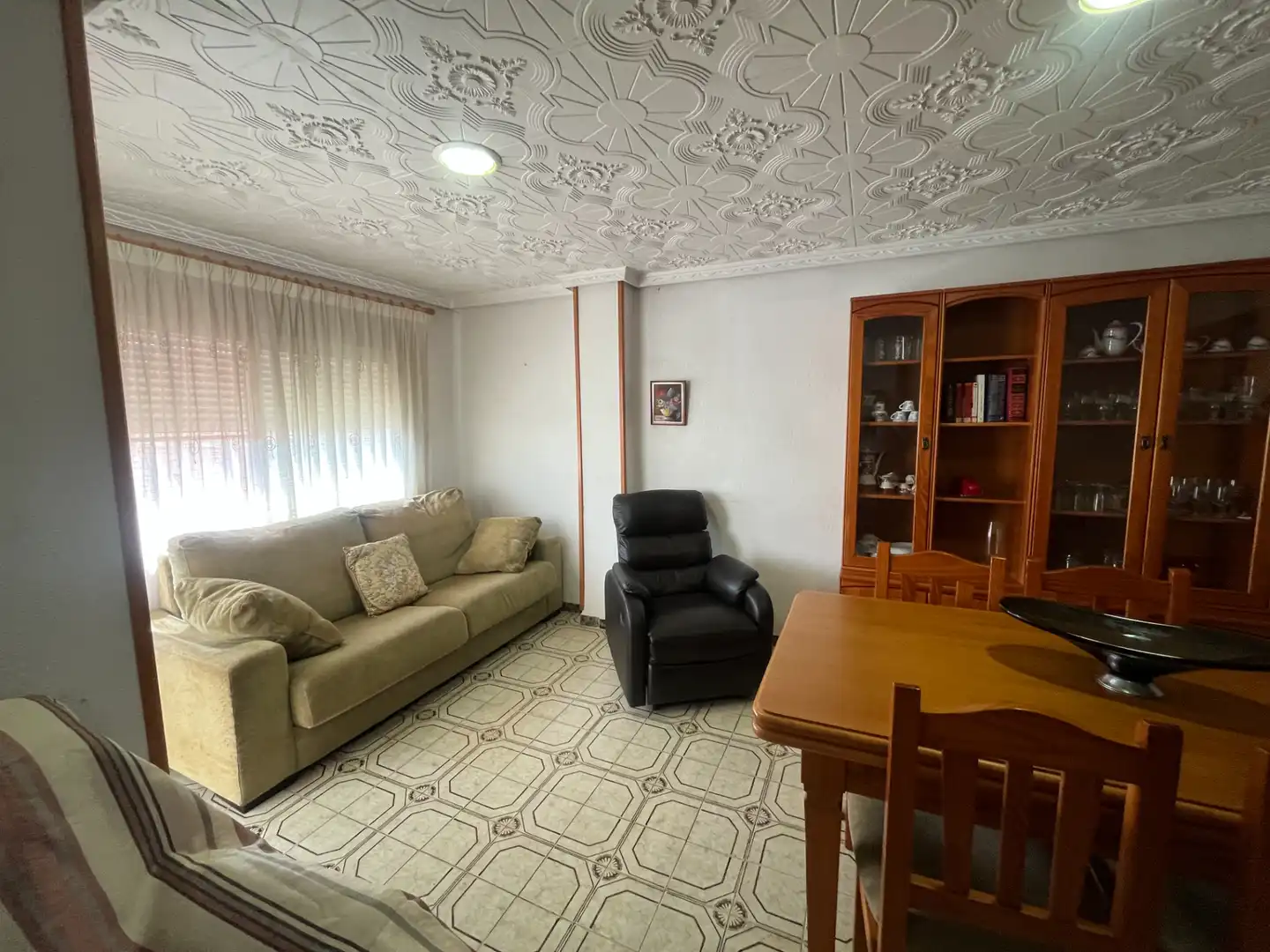 Sala de estar de Piso en venta en Sagunto / Sagunt con Amueblado, Horno y Lavadora