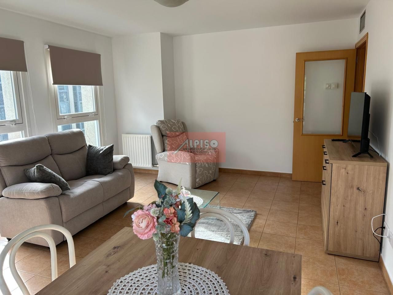 Sala d'estar de Pis de lloguer en Ourense Capital  amb Calefacció i Moblat