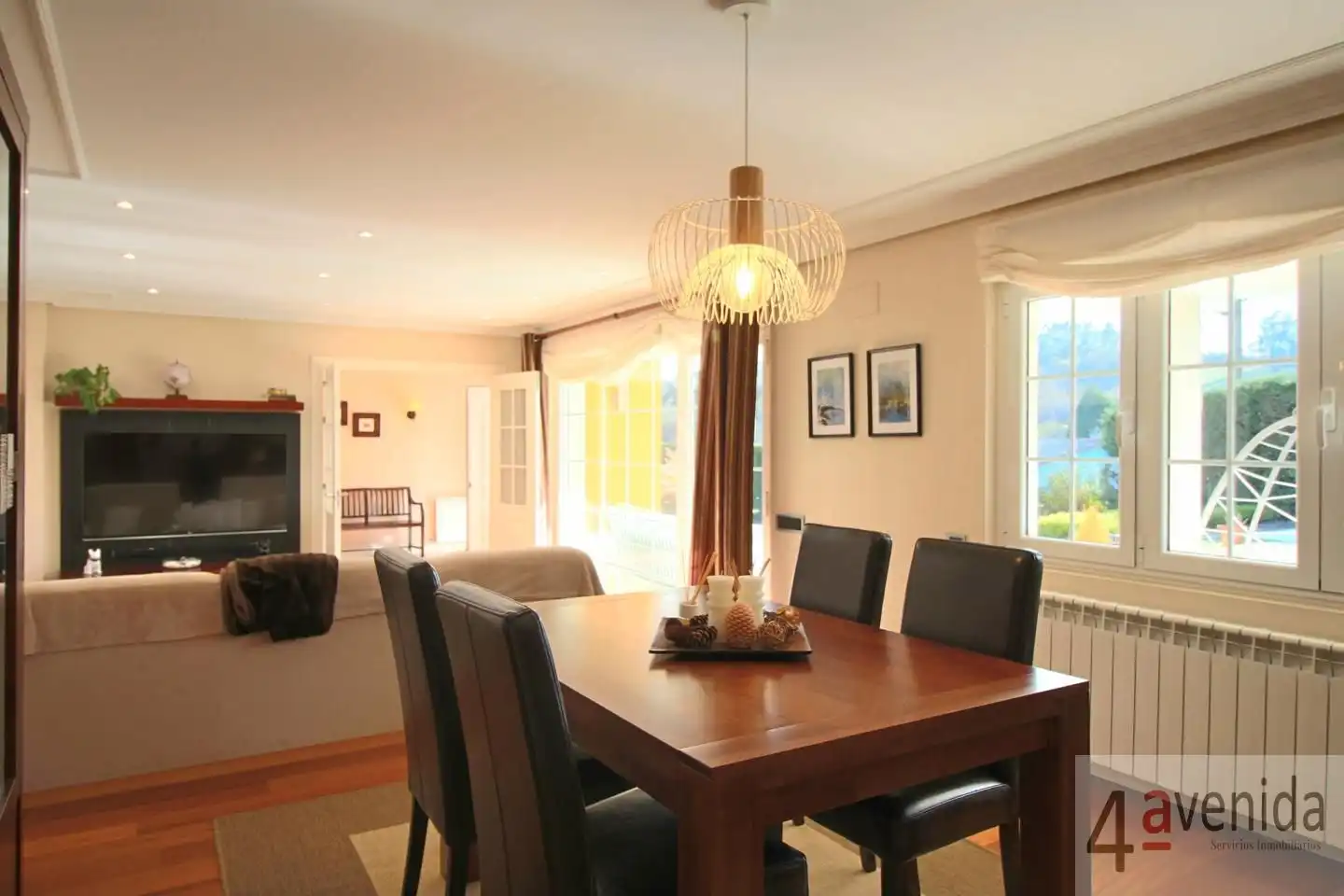 Dining room of Houses for sale in Las Regueras    with Heating, Private garden and Swimming Pool