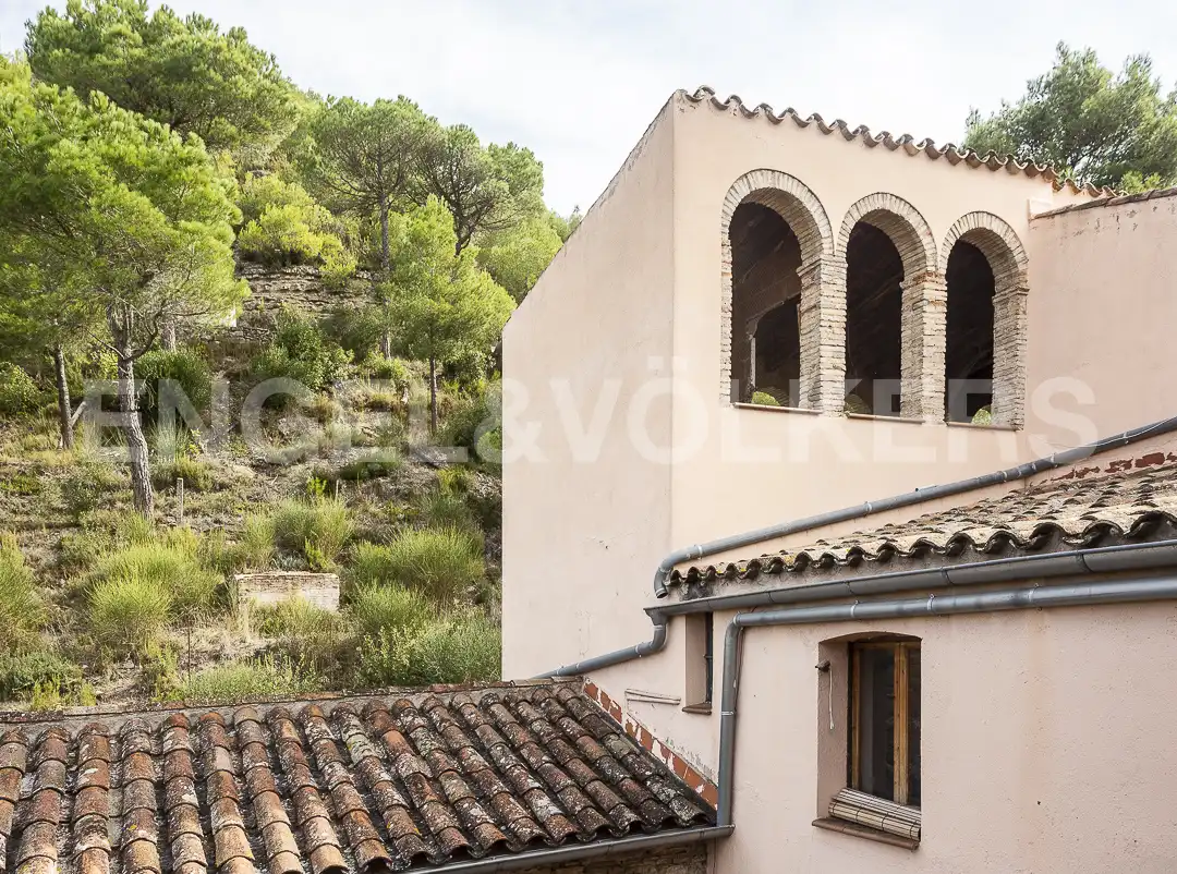 Vista exterior de Casa o xalet en venda en Marganell amb Aire condicionat, Calefacció i Jardí privat