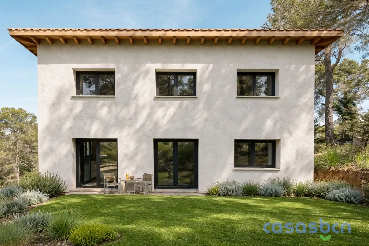 Vista exterior de Casa o xalet en venda en Begues amb Jardí privat