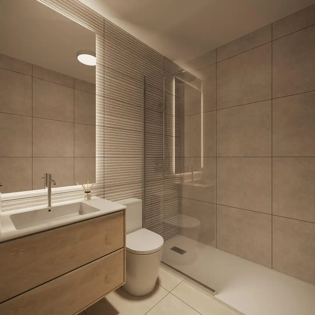 Badezimmer von Erdgeschoss zum Verkauf in Torrevieja mit Klimaanlage, Terrasse und Gemeinschaftspool