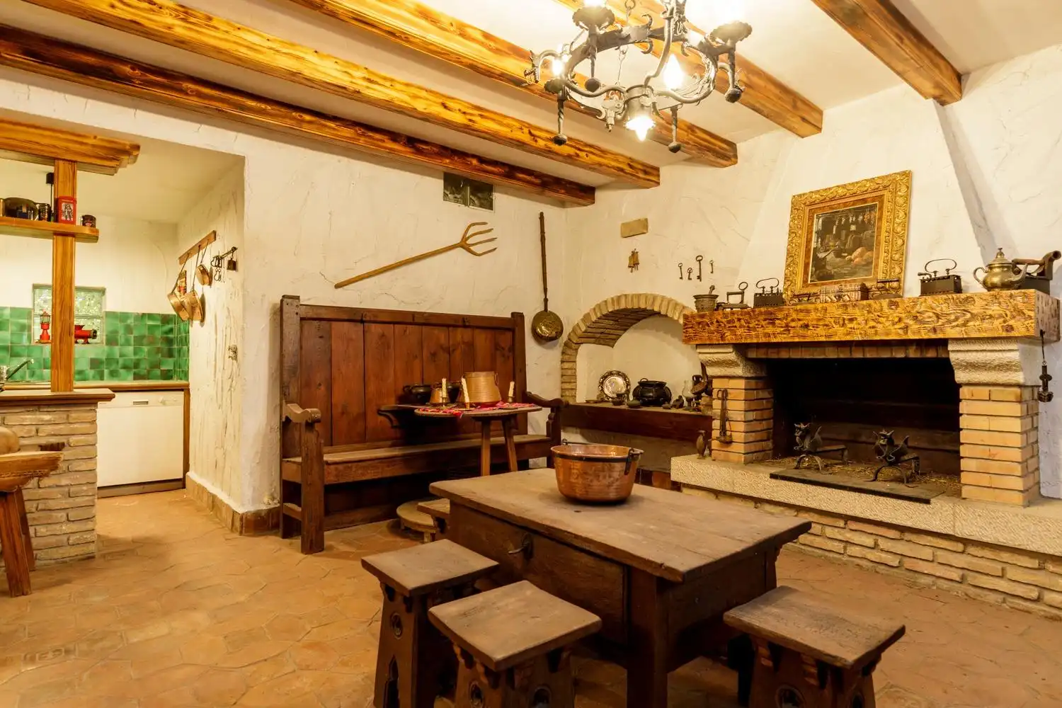 Kitchen of Houses for sale in Zaragoza  with Air Conditioner, Heating and Private garden