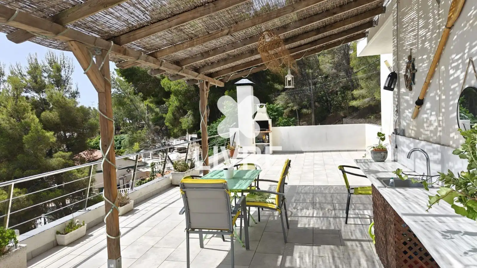 Terraza de Casa o chalet en venta en Cunit con Aire acondicionado, Calefacción y Piscina