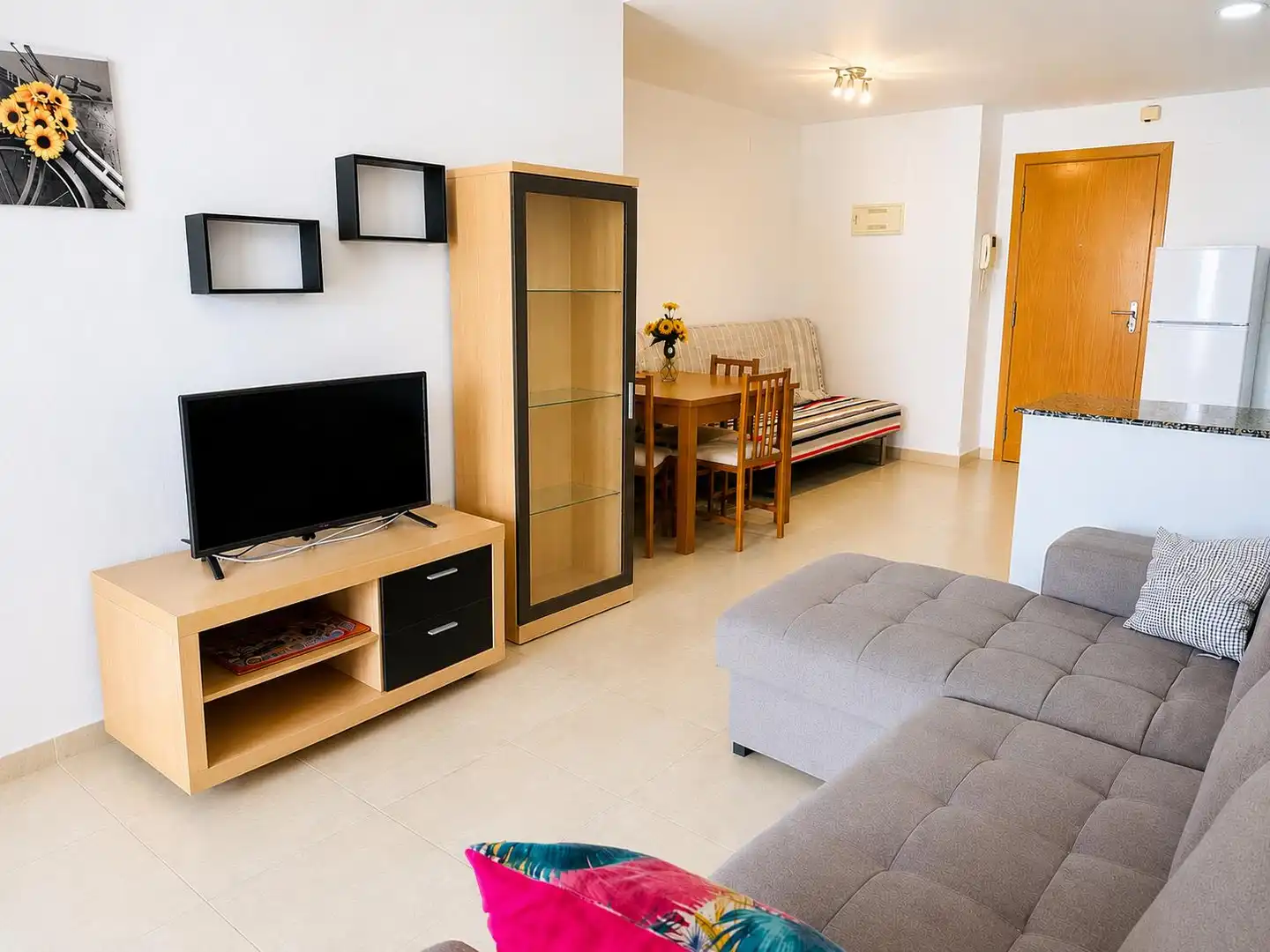 Sala de estar de Piso en venta en Canet d'En Berenguer con Aire acondicionado, Terraza y Amueblado