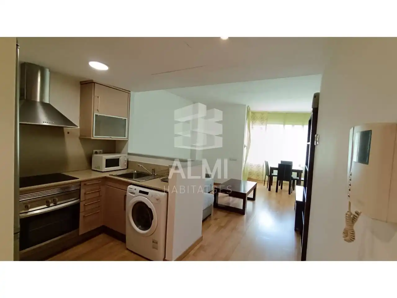 Cocina de Piso de alquiler en Barcelona con Aire acondicionado, Calefacción y Parquet
