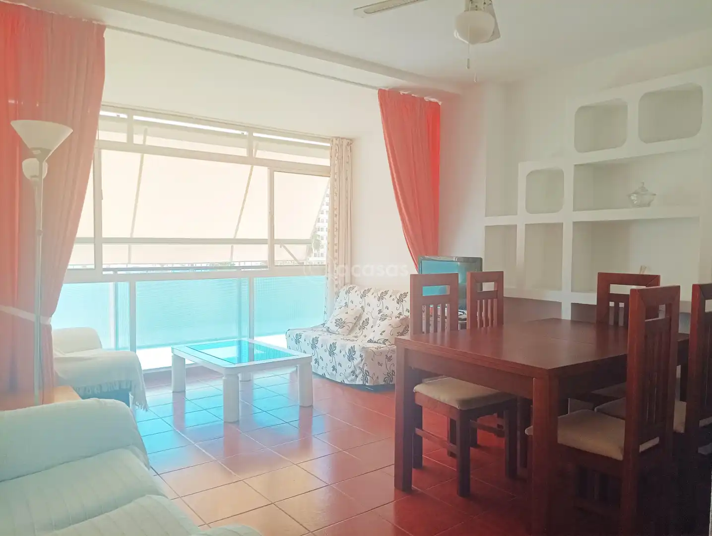 Sala de estar de Apartamento en venta en Benalmádena con Aire acondicionado, Amueblado y Horno
