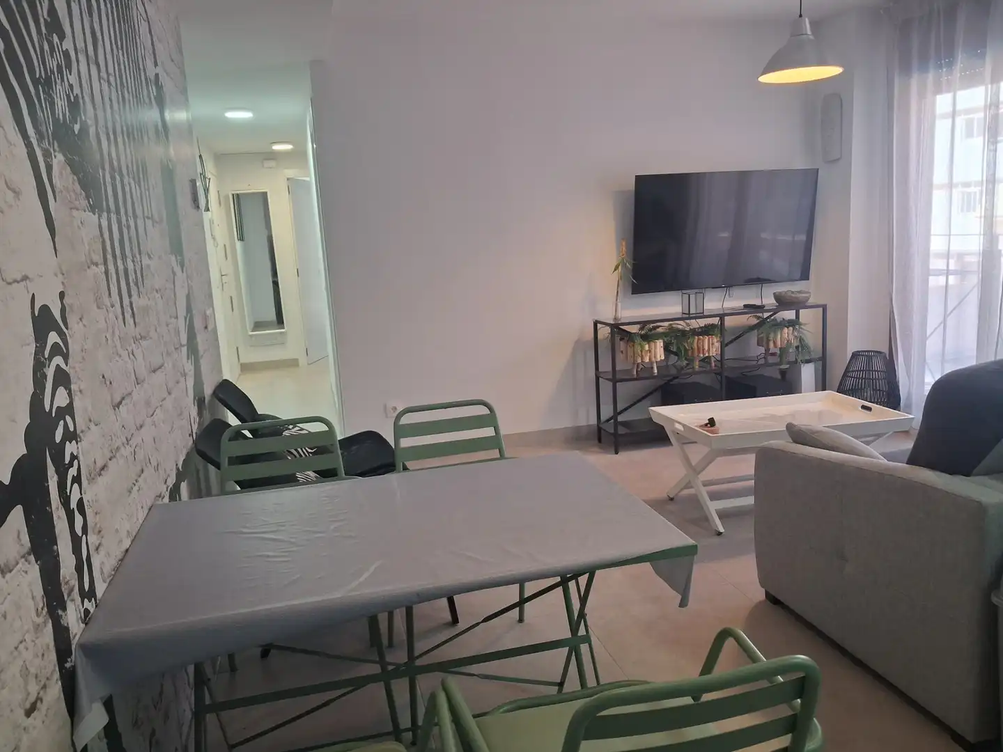 Wohnzimmer von Wohnung zur Miete in Benicarló mit Klimaanlage, Terrasse und Möbliert