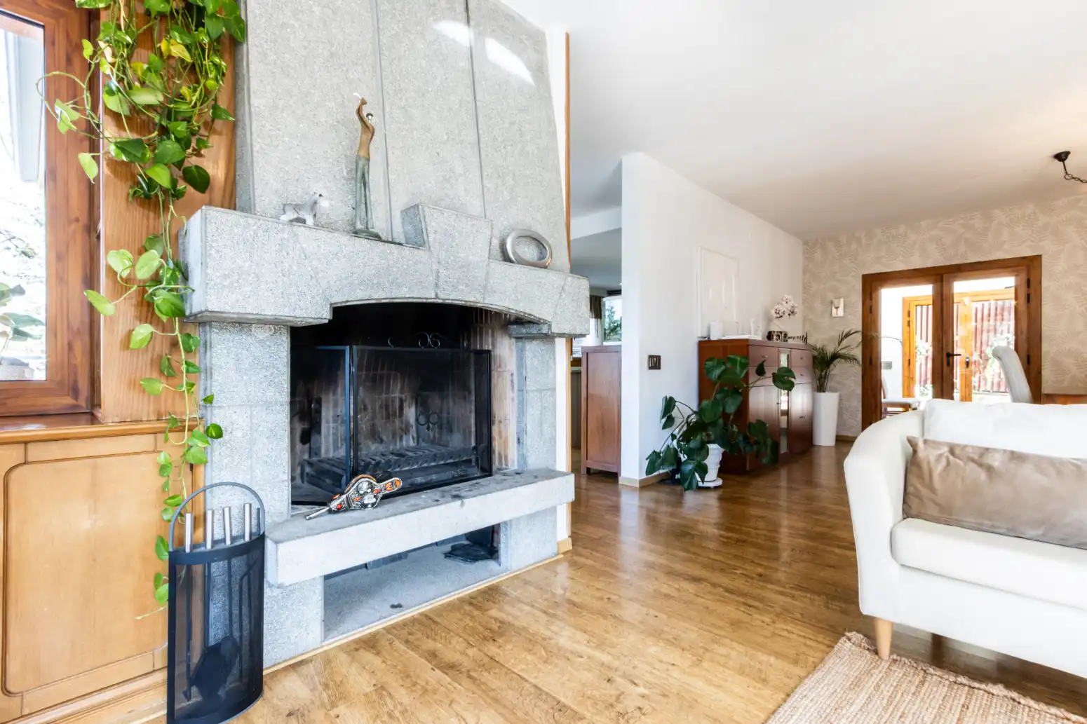 Sala d'estar de Casa o xalet en venda en Matadepera amb Calefacció, Parquet i Terrassa
