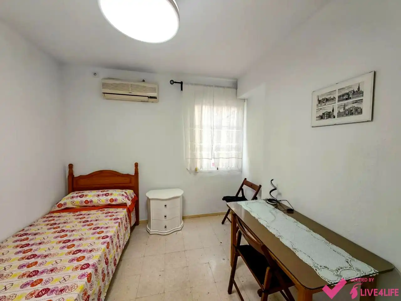 Schlafzimmer von Wohnung zur Miete in Sevilla mit Klimaanlage, Möbliert und Internet