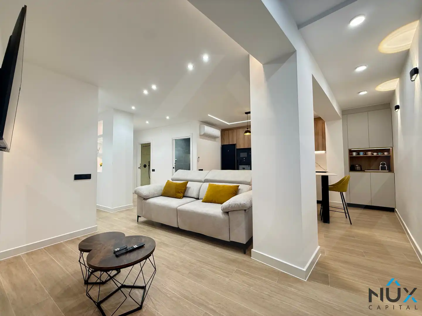 Sala de estar de Piso en venta en Cullera con Aire acondicionado, Calefacción y Amueblado