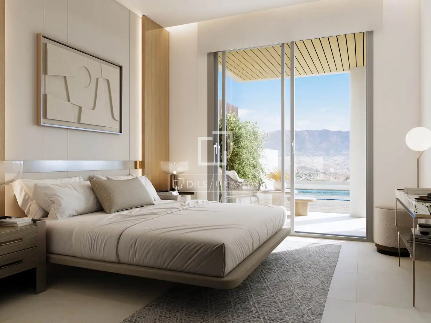 Bedroom of Flat for sale in Mijas  with Air Conditioner, Heating and Private garden