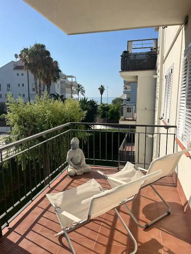 Terraza de Apartamento de alquiler en Sitges con Calefacción, Jardín privado y Terraza