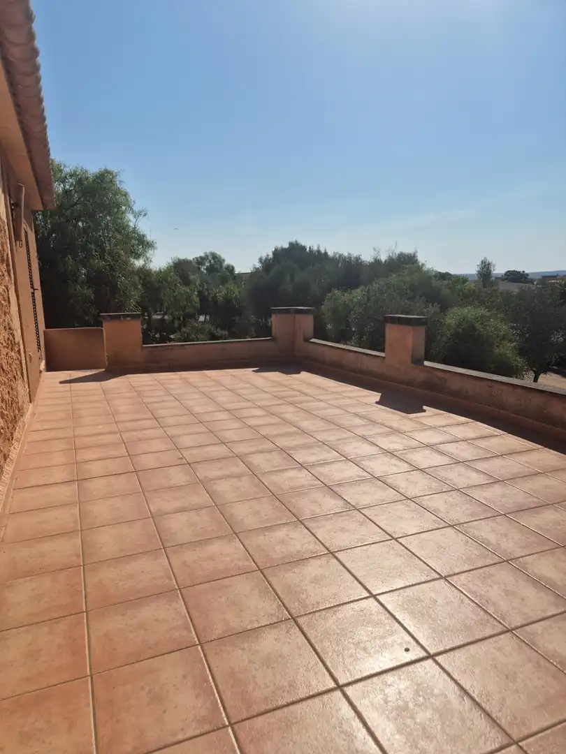 Terrassa de Finca rústica de lloguer en Campos amb Aire condicionat, Calefacció i Terrassa