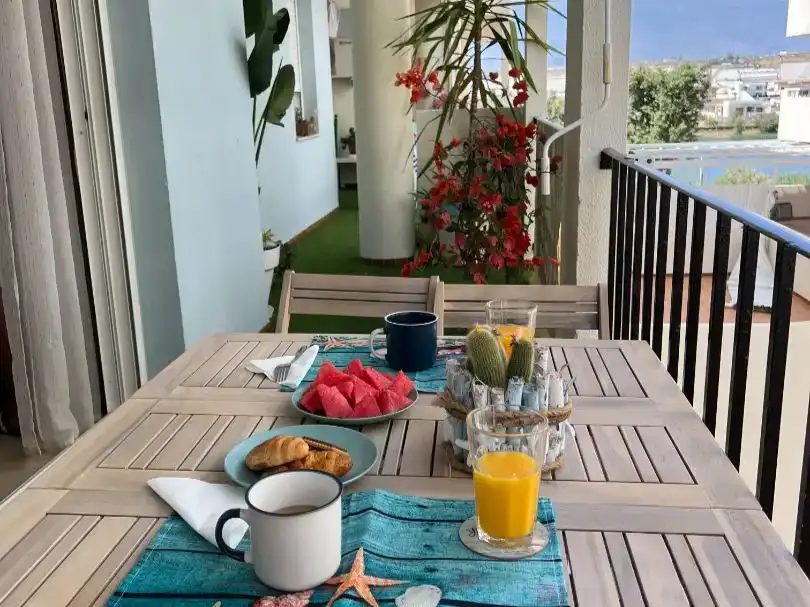 Terrace of Flat for rent in El Ejido  with Air Conditioner, Swimming Pool and Balcony