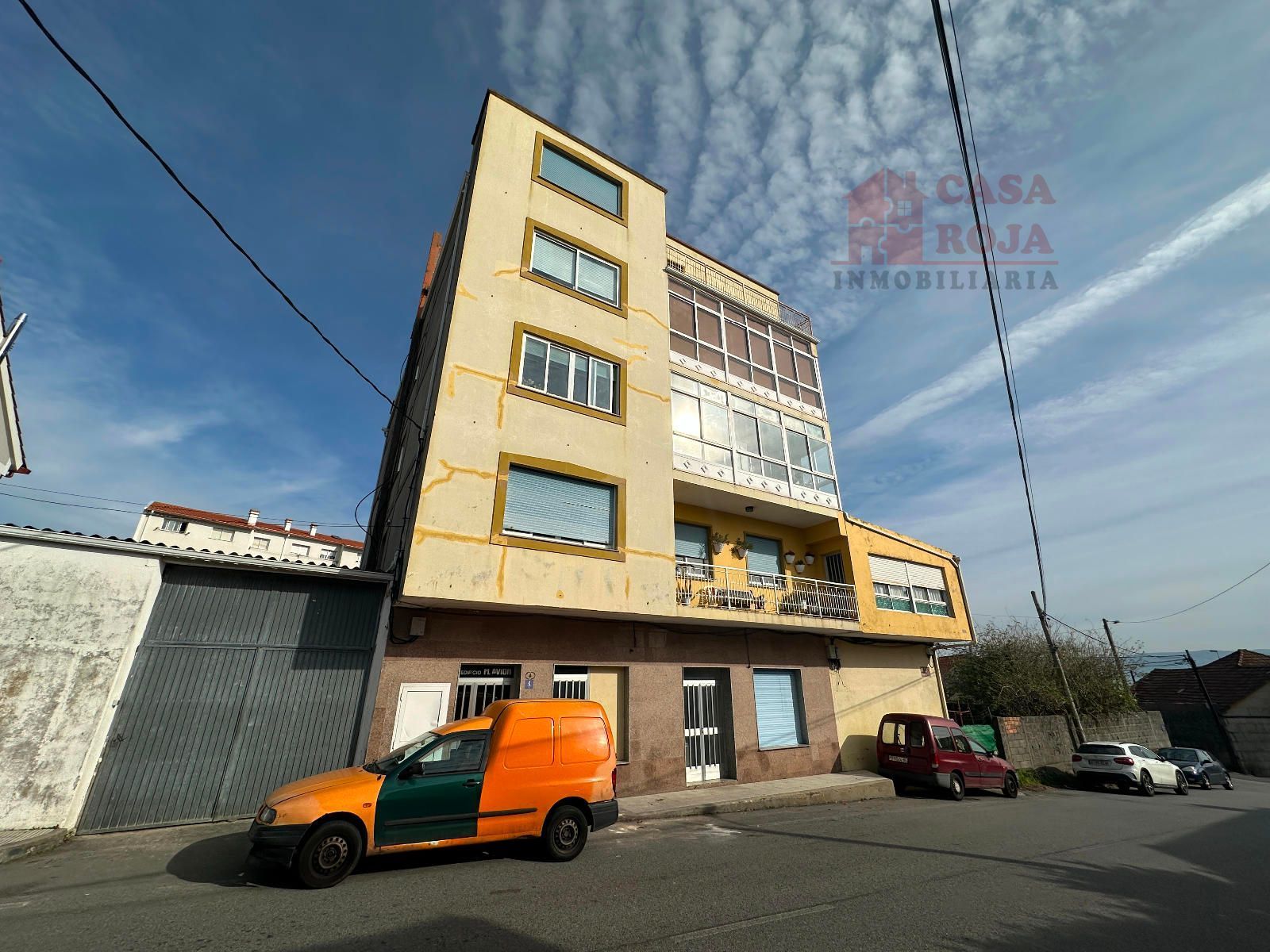 Exterior view of Flat for sale in Cangas   with Heating, Terrace and Furnished