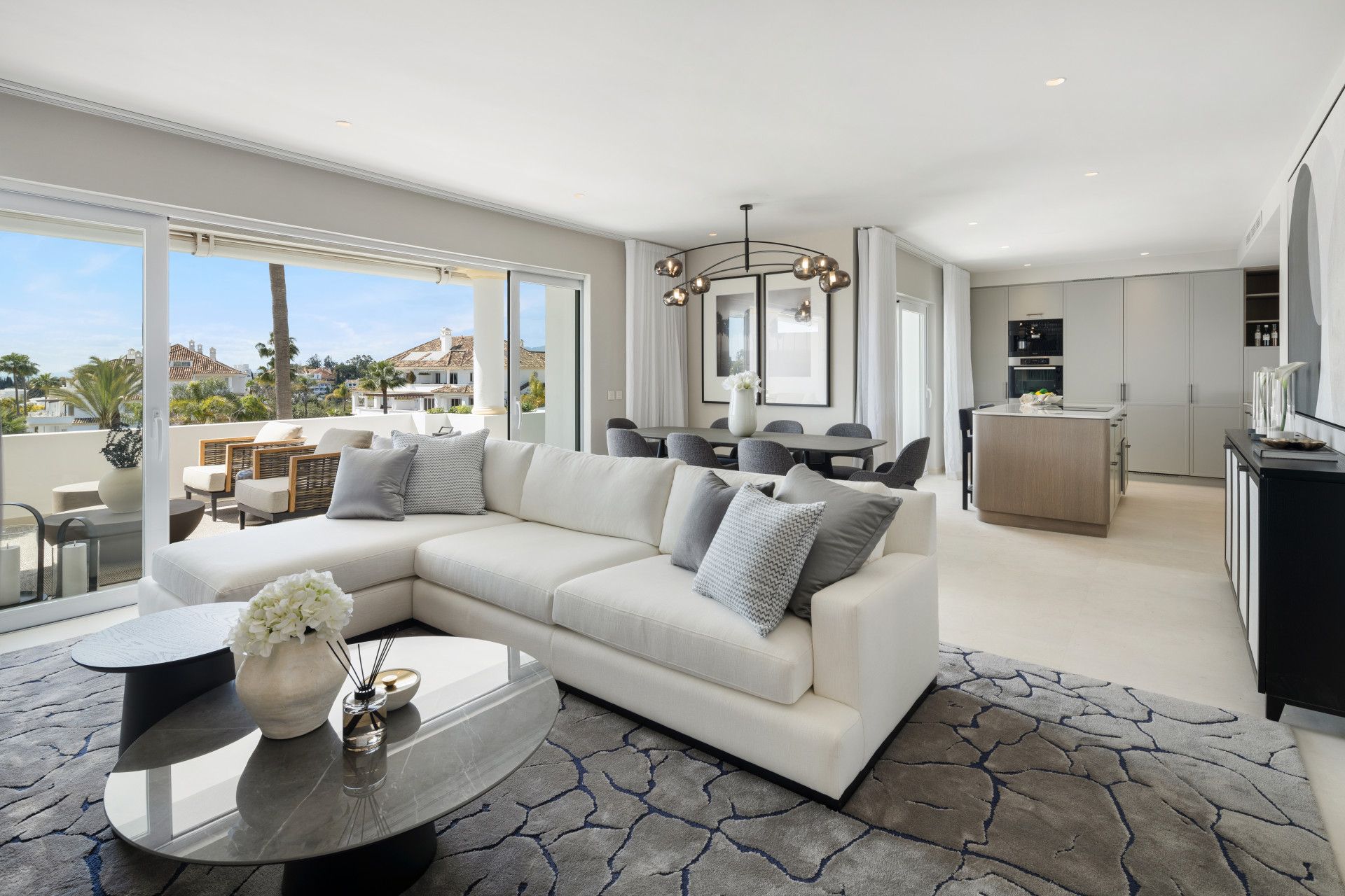 Living room of Duplex for sale in Marbella  with Air Conditioner, Terrace and Swimming Pool