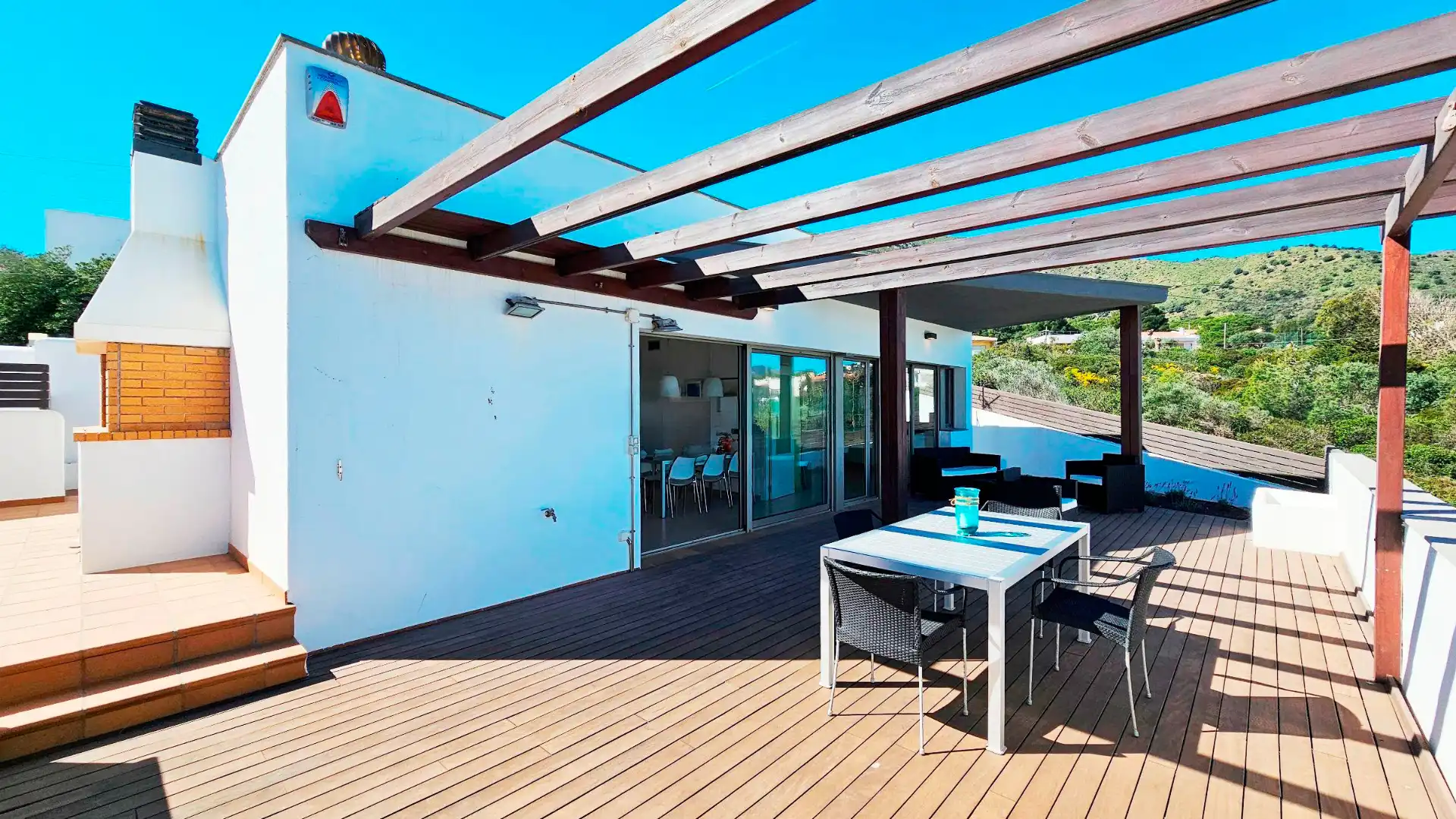 Terraza de Casa o chalet en venta en El Port de la Selva con Aire acondicionado, Calefacción y Jardín privado
