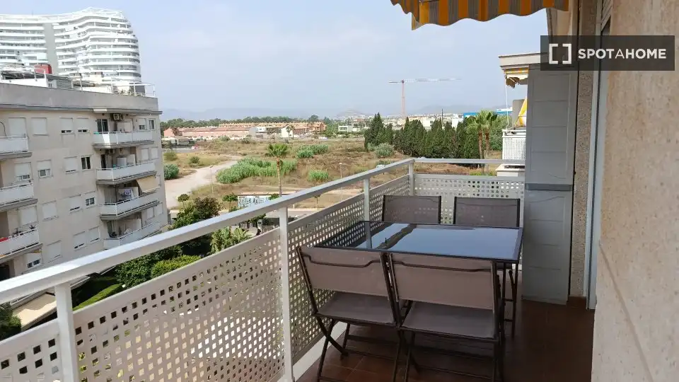 Terrasse von Wohnung zur Miete in Canet d'En Berenguer mit Klimaanlage, Heizung und Möbliert