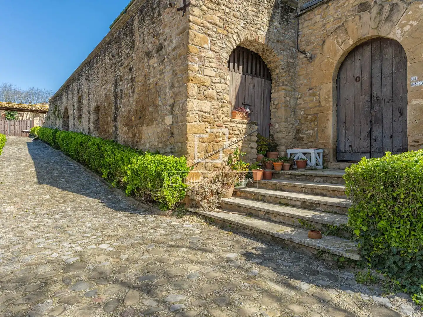 Vista exterior de Finca rústica en venta en Fontcoberta con Calefacción, Jardín privado y Terraza
