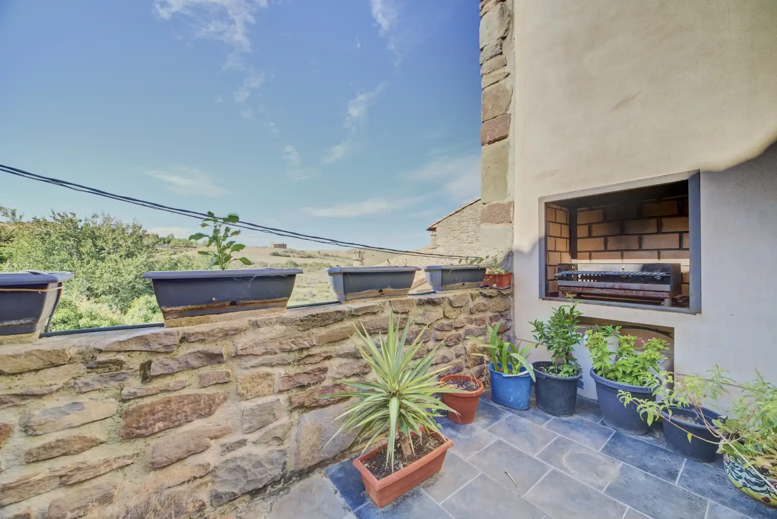 Terrasse von Dachboden zum Verkauf in Undués de Lerda mit Heizung, Parkett und Terrasse