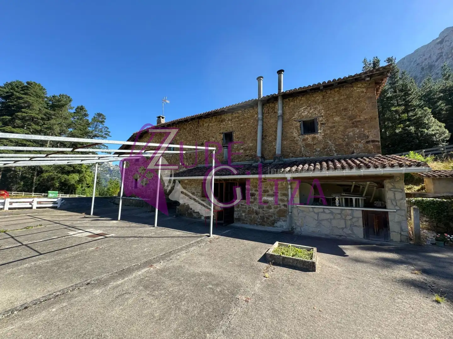 Vista exterior de Finca rústica en venta en Mañaria con Calefacción y Amueblado