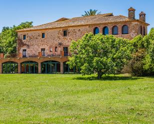 Vista exterior de Finca rústica en venda en Parlavà amb Aire condicionat, Jardí privat i Terrassa
