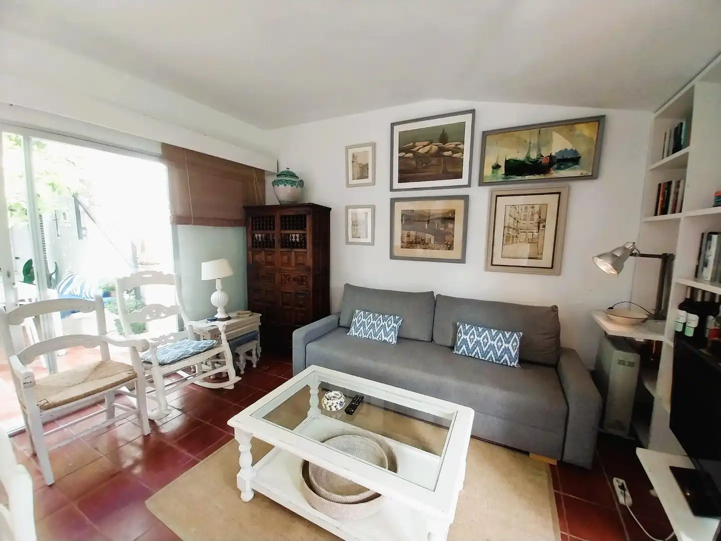 Sala d'estar de Casa o xalet de lloguer en Mijas amb Jardí privat, Terrassa i Moblat
