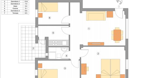 Foto 4 de Piso en venta en Calle Alhucemas, 5, Barrio de Peral - San Félix, Cartagena