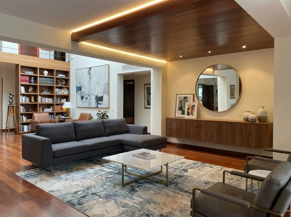 Sala d'estar de Casa o xalet en venda en Sant Cugat del Vallès amb Aire condicionat, Calefacció i Jardí privat