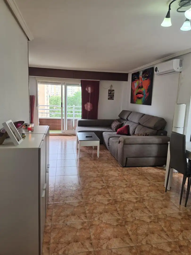 Sala de estar de Piso en venta en Valencia con Aire acondicionado, Amueblado y Balcón
