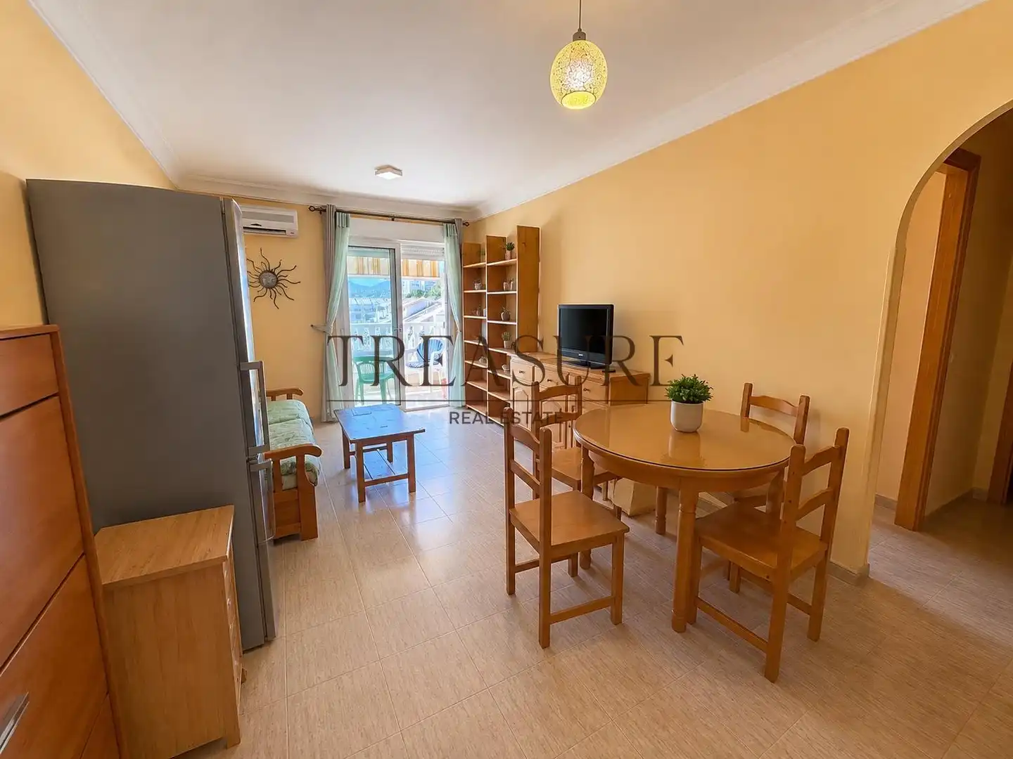 Living room of Flat for sale in Cartagena  with Air Conditioner, Furnished and Balcony
