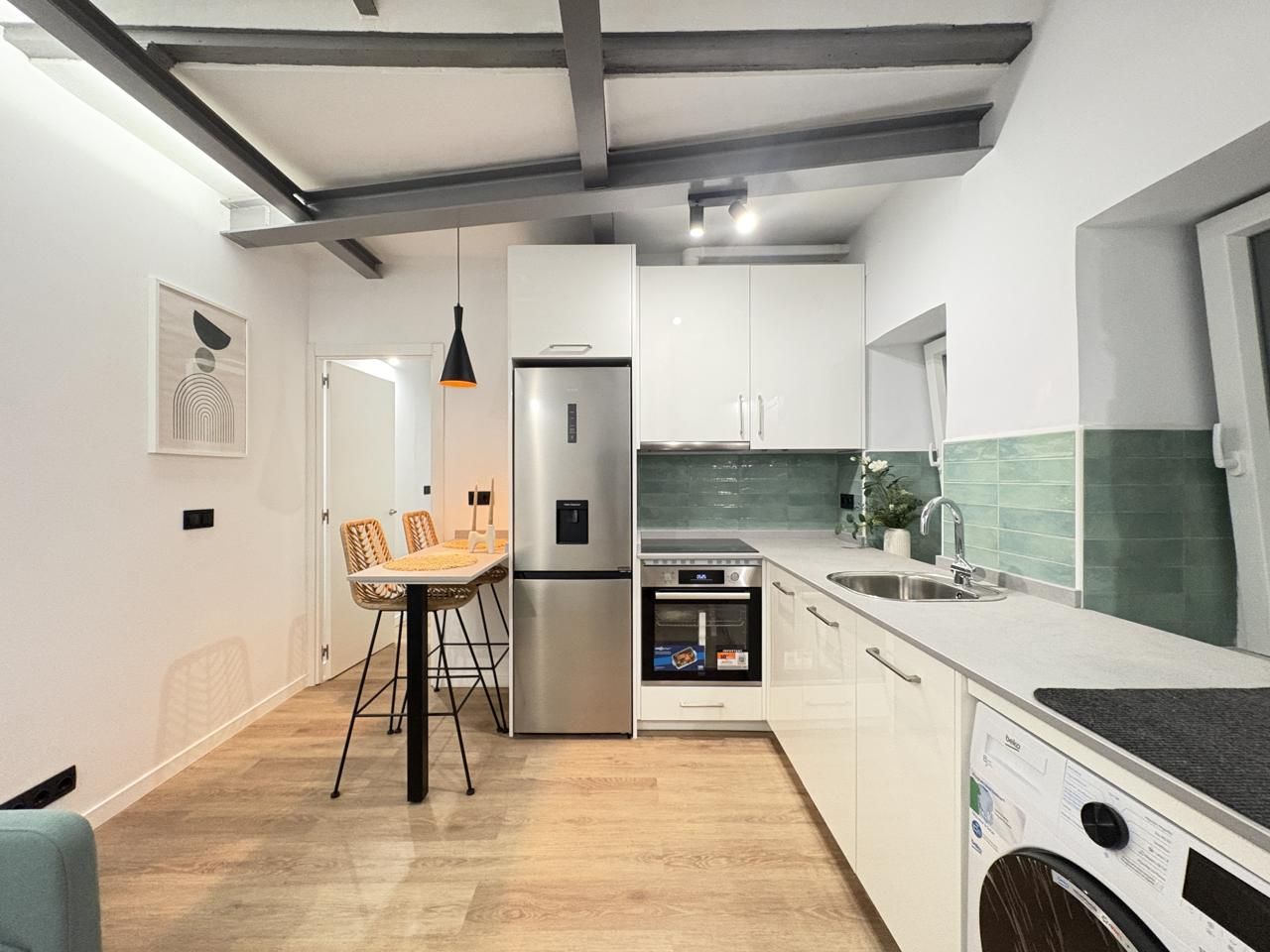 Kitchen of Planta baja to rent in  Madrid Capital  with Heating and Furnished