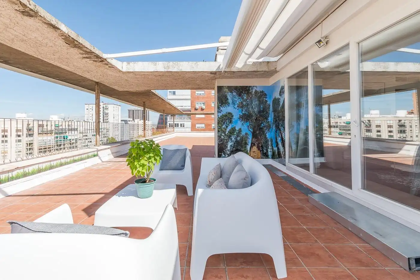 Terraza de Piso de alquiler en Madrid con Aire acondicionado, Calefacción y Terraza