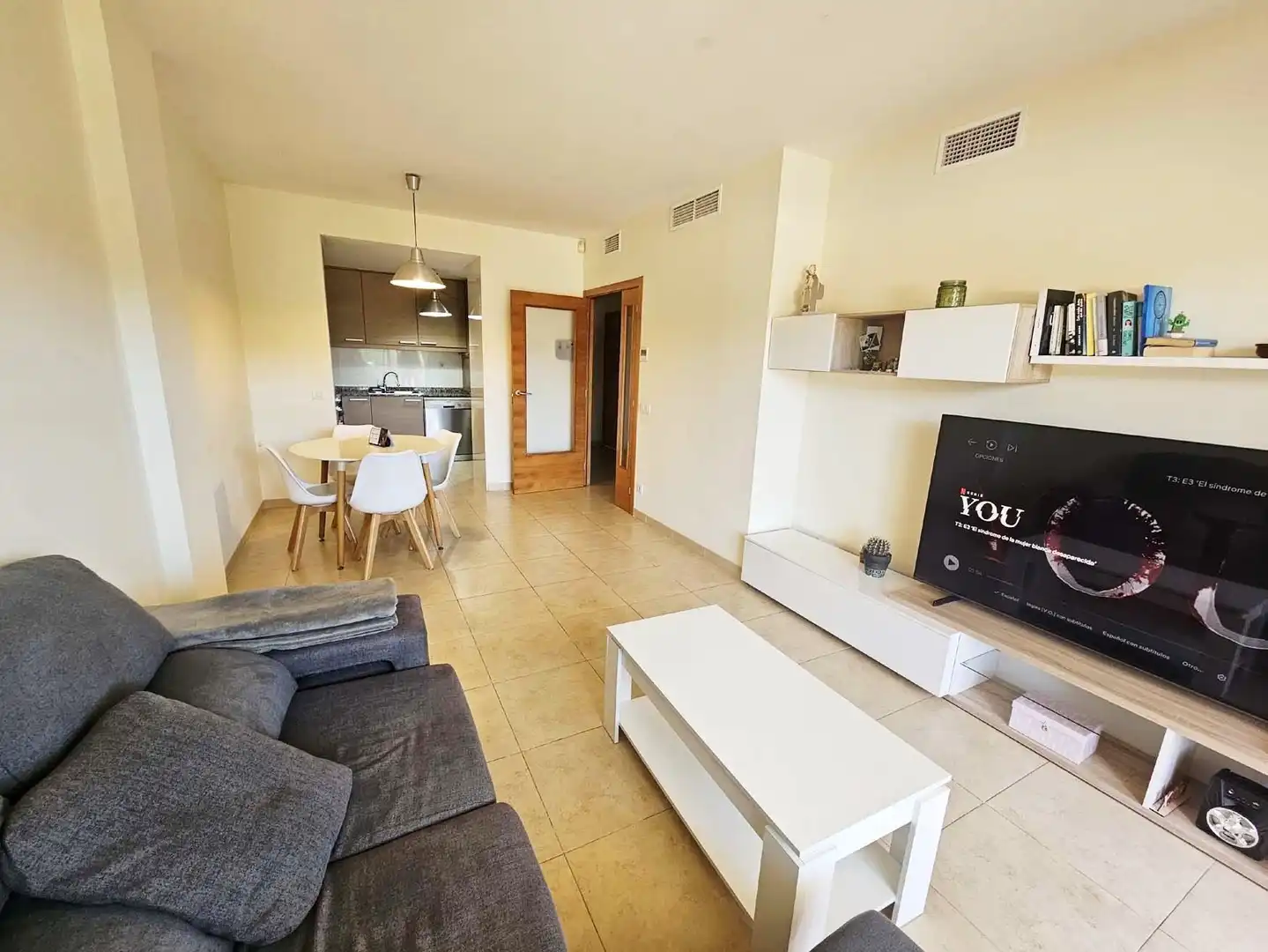 Living room of Flat for sale in Sant Feliu de Guíxols  with Heating, Private garden and Terrace